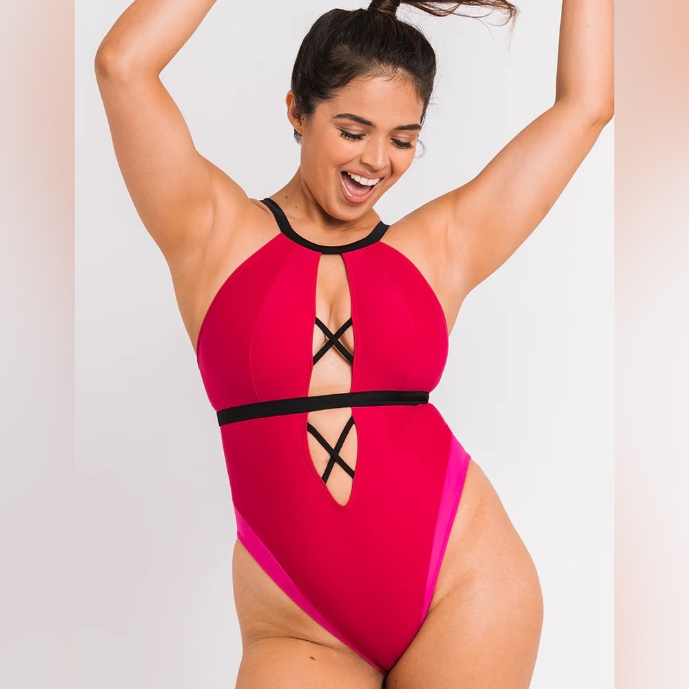 Curvy Kate swim subtropic no wired swimsuit size 34K US 04-60
